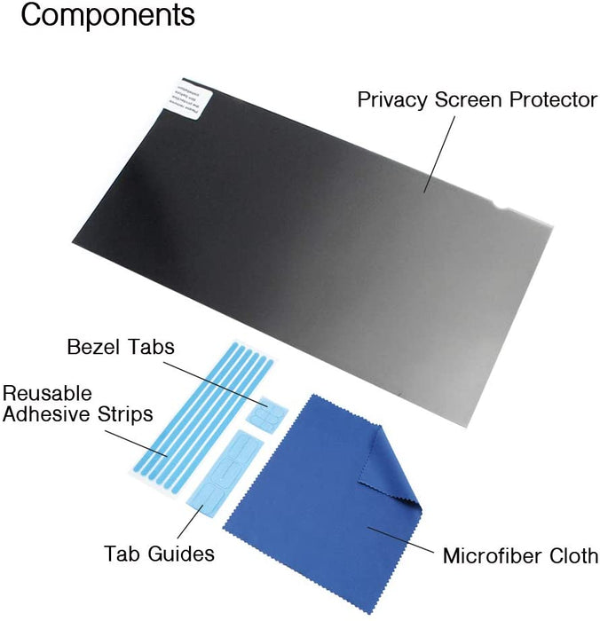Volume Purchase - Adhesive Privacy Screen Protector for Widescreen Monitor