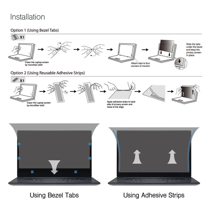 Laptop Adhesive Privacy Screen Protector(Volume Purchase)