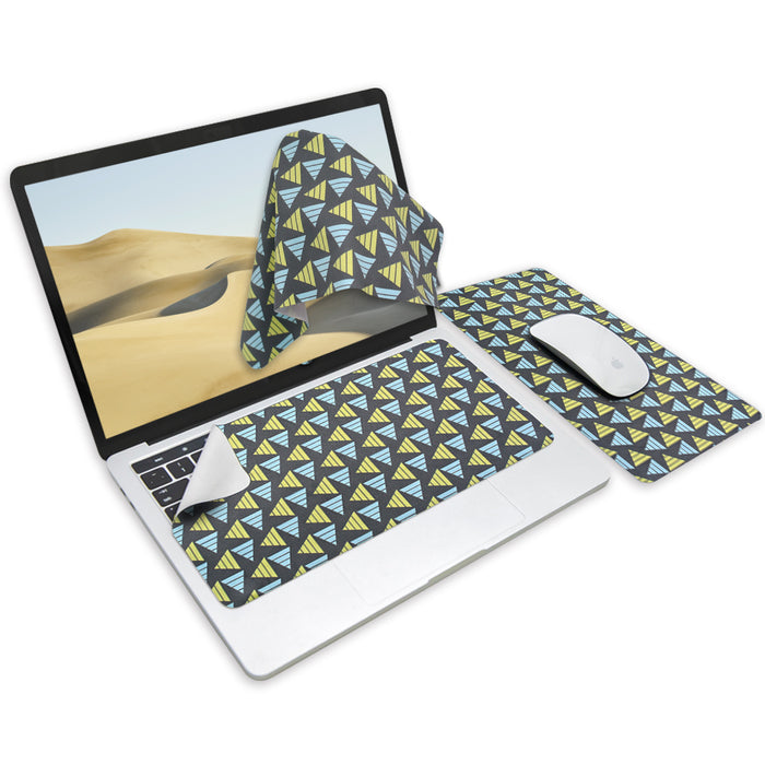 3-in-1 Portable, Washable Mouse Pad & Keyboard Cloth