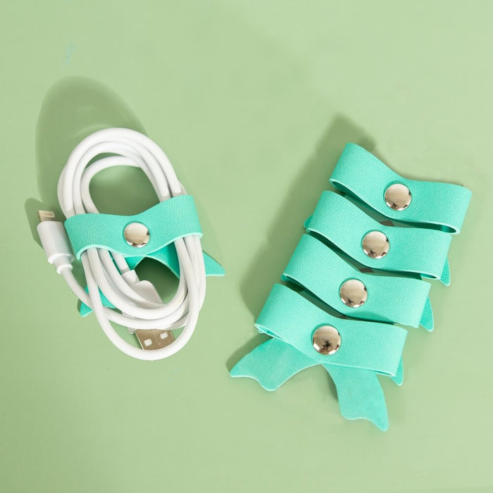 5-Pack Tiny Cord Organizer with Bow Design (Colorful, Small)