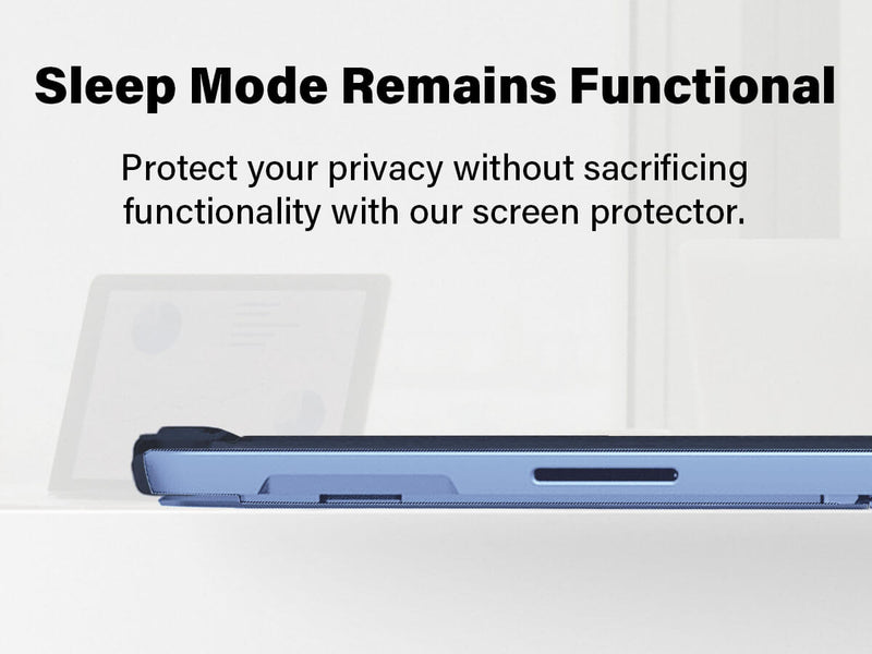 Illustration showing how the Magnetic Privacy Screen works on Surface Pro.