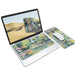 3-in-1 Portable, Washable Mouse Pad & Keyboard Cloth-Monet Garden Cat Pond