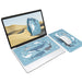 3-in-1 Portable, Washable Mouse Pad & Keyboard Cloth-Azure Ocean
