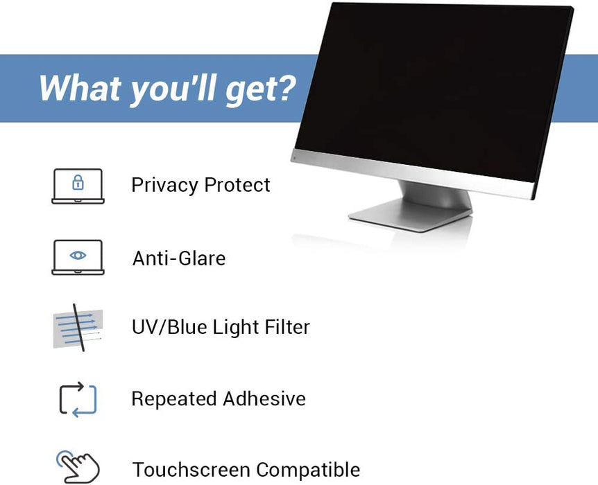 Adhesive Privacy Screen Protector for Widescreen Monitor 17" to 27"