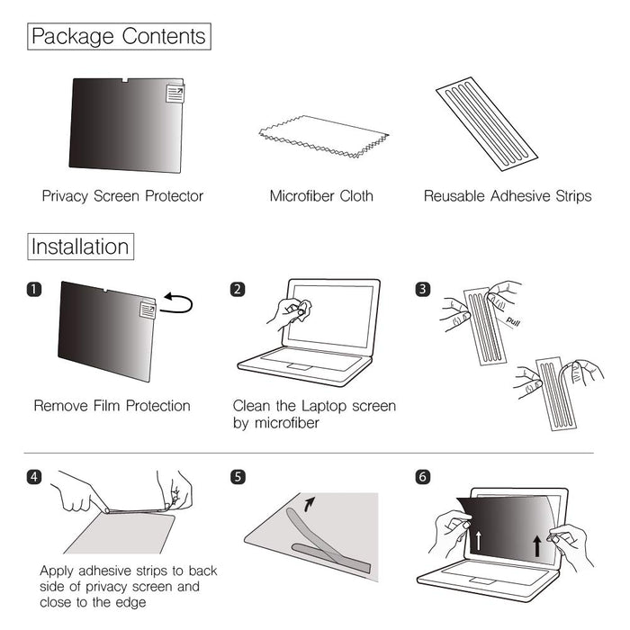 Privacy Screen Protector for MacBook Pro 15.4"(2016-2019)