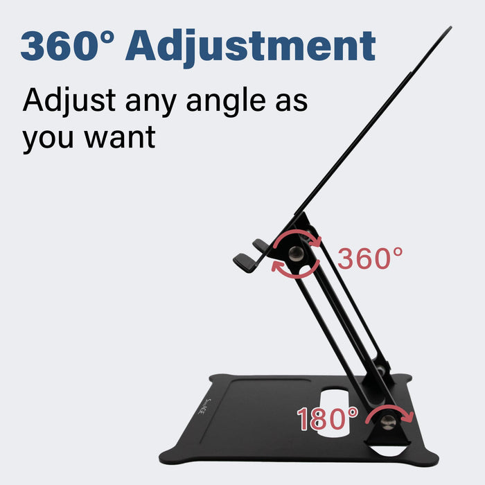 SenseAGE Aluminum Laptop Stand highlighted its flexible 360-degree adjustment feature for optimal viewing angles.