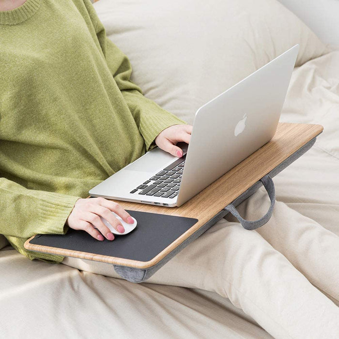 Wooden Bamboo Cushioned Lap Desk