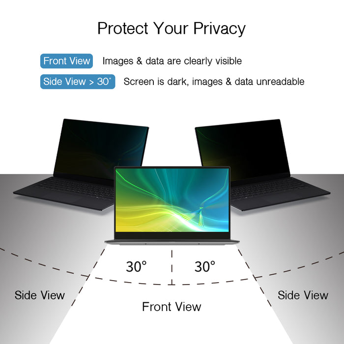 ラップトップ用粘着プライバシースクリーンプロテクター