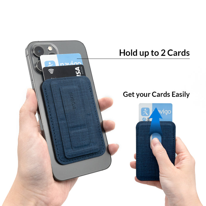 Magnetic Cell Phone Wallet, Slim Hercules Ergonomic Phone Dock, Cradle, Stand
